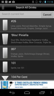 Mixology Drink Recipes android App screenshot 0